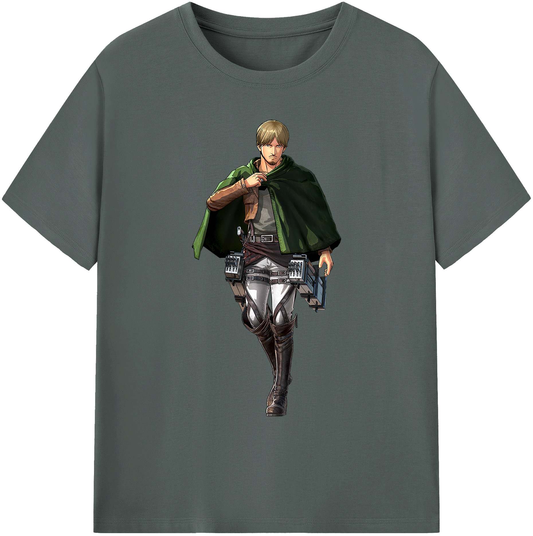 （画像用） 進撃の巨人 ミケ·ザカリアス Attack on Titan Mike Zakarius 綿100％ メンズ半袖Tシャツ｜肌触りやわらか＆通気性